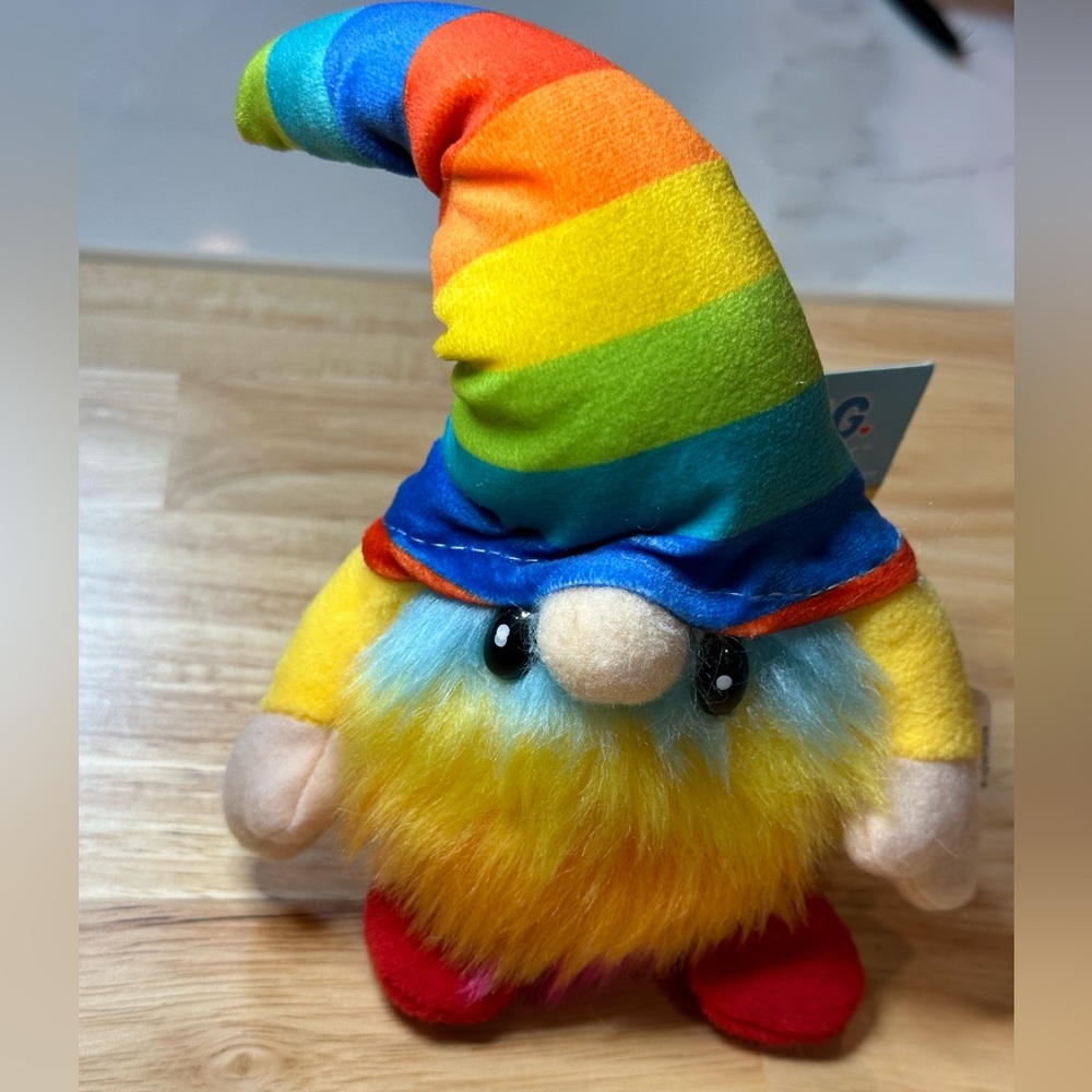 Rainbow Gnome Hug “Feel The Love” Gnomie. Let Your True Colors Shine Through!